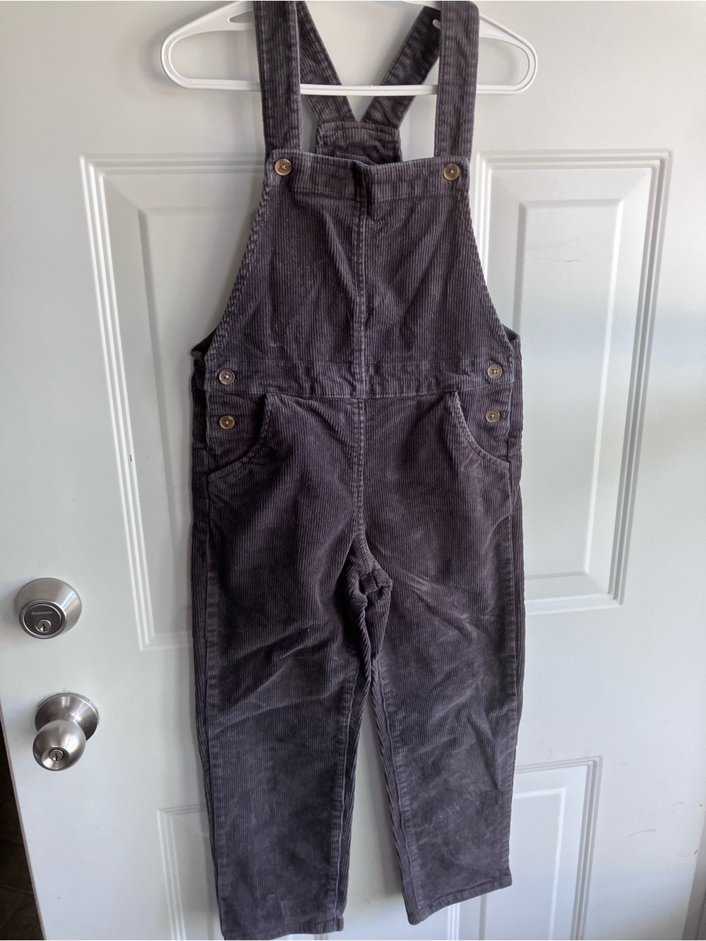 H&M grey corduroy overalls 6X